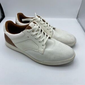 Aldo White and Tan Men's Sneakers size 12 comfy‎ causal neutral